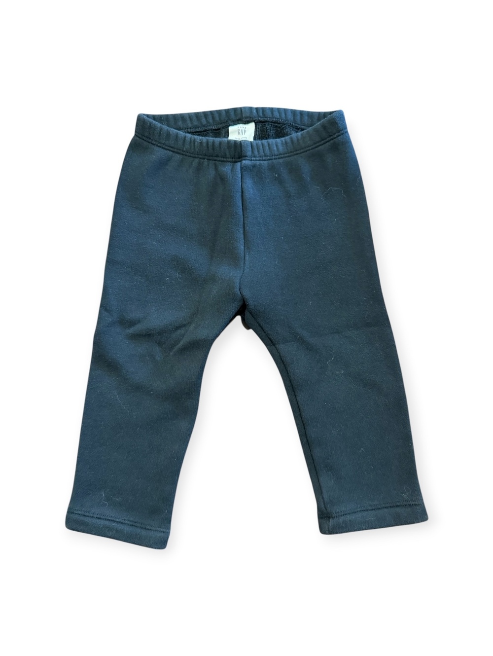 Baby GAP Black Fleece-Lined Leggings 12-18 Months